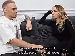 Bella mur in unusual poses with big cock