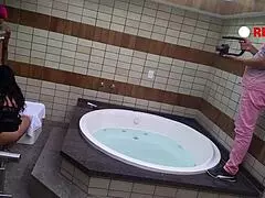 experienced cougar with tattooed young guy wallif santos, big dick scene