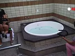 experienced cougar with tattooed young guy wallif santos, big dick scene