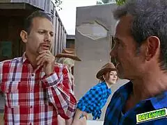 rosalyn sphinx and britney light suck mature cock in bedroom