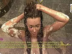 Wife and stepmother play erotic game with big tits and ass