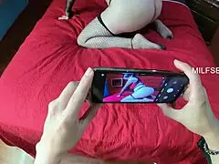 mother in law with big ass watches world cup with stepson