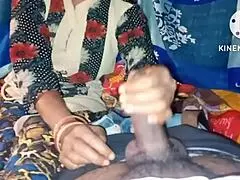 indian bhabhi gets squeezed and squirts in desi night scene