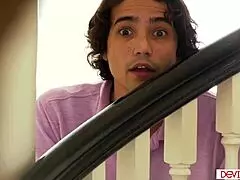 watch this milf getting fucked by a young 18+ dude, it's hot