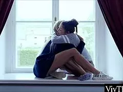 Hot Lesbian Stepsisters Cant Get Enough Of Each Others Pussy