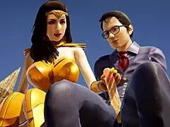 Wonder Woman Thanks Clark Kent With Her Body
