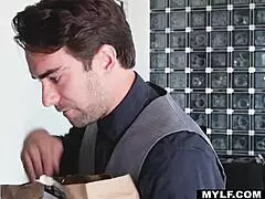 Watch Silvia Saige dominate that young employee naked.