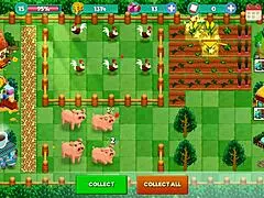 nutaku booty farm hentai game part 14, cute brunette in fantasy cartoon country adventure