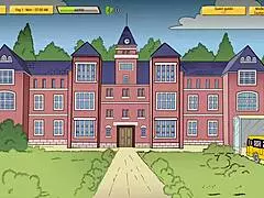 Teacher makes a statement in the game episode