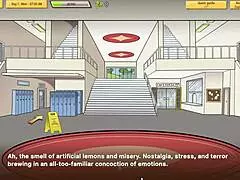 Teacher makes a statement in the game episode