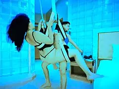 latina milf riding hard on love swing