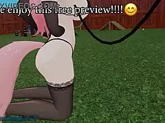 Watch the catgirl moan and squirt for her master!