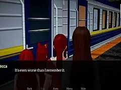 my new family 90 features redhead milf in cartoon homemade