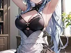 3D Butler Gets Unexpected Blowjob