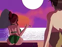 exploring georgia's peach in an anime hentai style