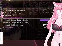 Vtuber kanakovt teases catgirl pussy relentlessly with loud moaning asmr in karryns prison
