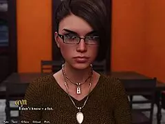 just chilling when this hot rich brunette with makeup hits me with tough questions