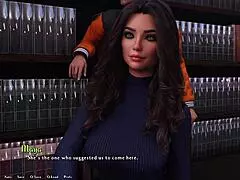 just chilling when this hot rich brunette with makeup hits me with tough questions