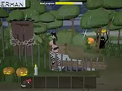 Futanari Milf with Big Tits Dominates in Halloween Bambook Gameplay