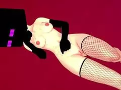 la novia caliente en medias de red para hentai 3d