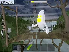 Futanari Milf with Big Tits Dominates in Halloween Bambook Gameplay