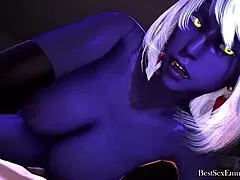 milf's 3d pussy facial