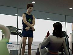 Zrela fit milf Ms. Denvers u akciji