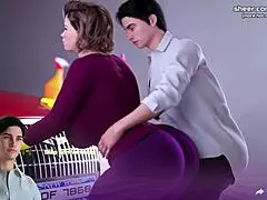 Stepmom gets stuck and used by stepson in taboo hentai game. Apocalust part 4 unfolds dark desires.