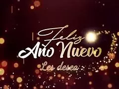 During the new year party, the girl in cosplay gives her partner a gift