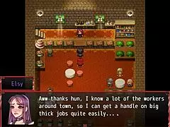 Damsel in distress sucks premature cock intensely in hentai harem game.