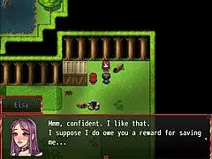 Damsel in distress sucks premature cock intensely in hentai harem game.