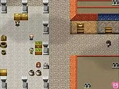 Damsel in distress sucks premature cock intensely in hentai harem game.