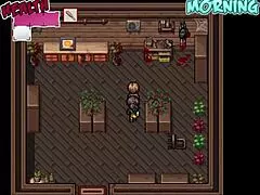 Watching a porn movie with a busty woman - hentai game - zombies retreat - part 5