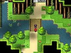 Damsel in distress sucks premature cock intensely in hentai harem game.