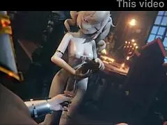 3D Hentai Milf Gets Intense Cock Action with Creamy Finish