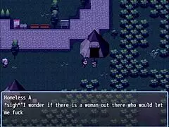 Old guy grabs neighbor's huge ass in hentai game part 3 😏