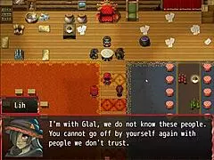 Harem Hentai Game Ep 14: Redhead Milf Traps Him with Giant Tits