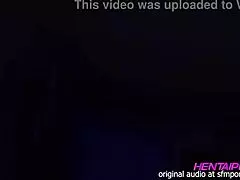 milf 3d hentai with short hair, green shirt, big chest, shorts, and red thong in the room