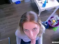 Useless Cleaner Pays! Fucked Hard for Her Mistake