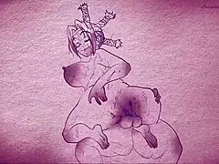 Animation on paper with pens and pencils