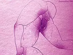 Animation on paper with pens and pencils