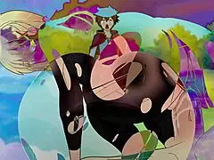 Yo, can ya believe Darkness lured Kazuma with torn tights for doggy fucking in this hentai parody?