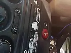 Latina milf fucks in public car