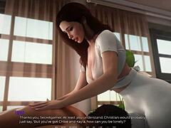 Hey, willst du meine heiße Stiefmutter mit dem dicken großen Arsch ihren Mieter massieren sehen? - Desirium 3D