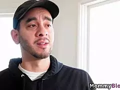 stunning brunette milf texas patti gives plumber wet blowjob