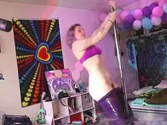 cute nymph STRIP TEASES and TWERKS her big ass on webcam for all to see, no holding back.