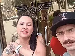 saymon with a hard cock and dinnigata visiting the jardin in porto alegre