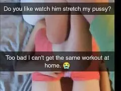 cheating yoga milf bangs fitness instructor, gets creampied on snapchat