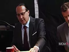 This powerful nympho MILF bangs cops hard during intense interrogation scene.