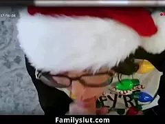 why settle for gifts when stepfamily fucks by the christmas tree?